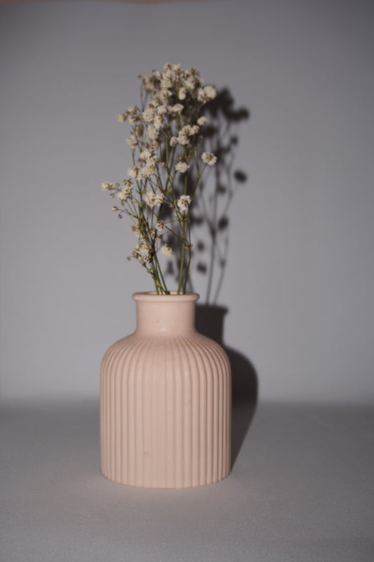 Mini Vaso a Righe - Beige