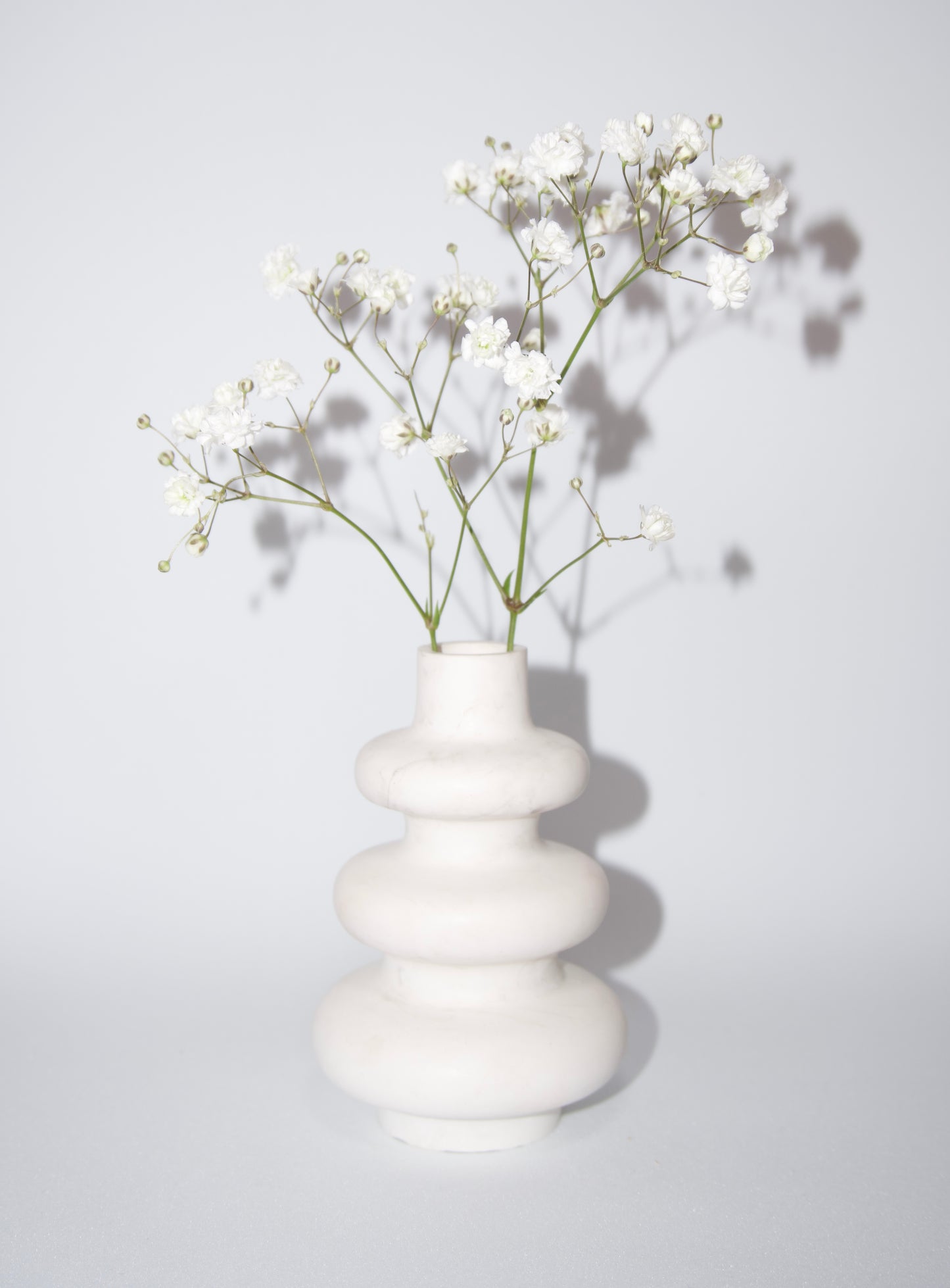 Mini Vaso Spirale Effetto Marmo - Bianco