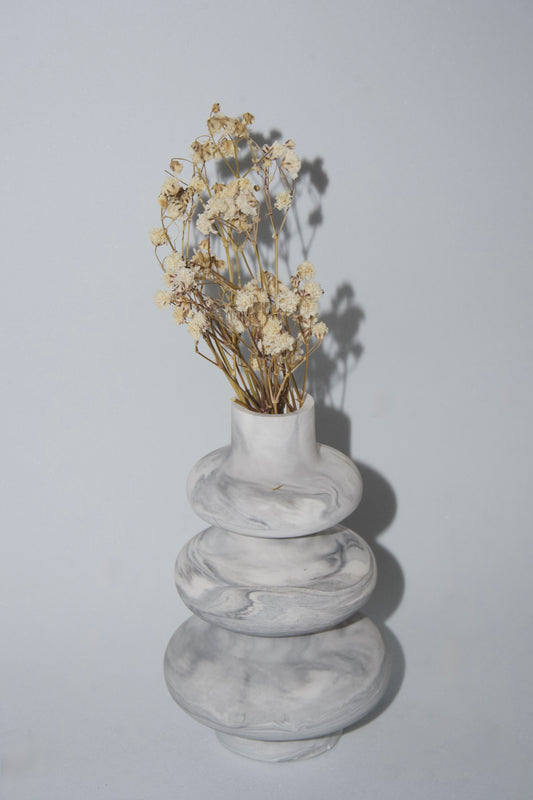Mini Vaso a Spirale - Effetto Marmo