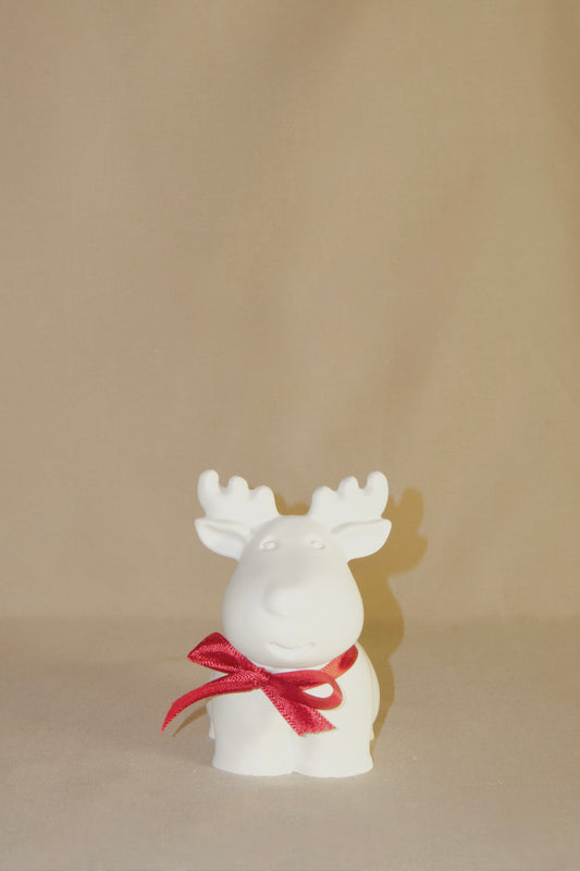 Renna Natalizia Decorativa - Bianca