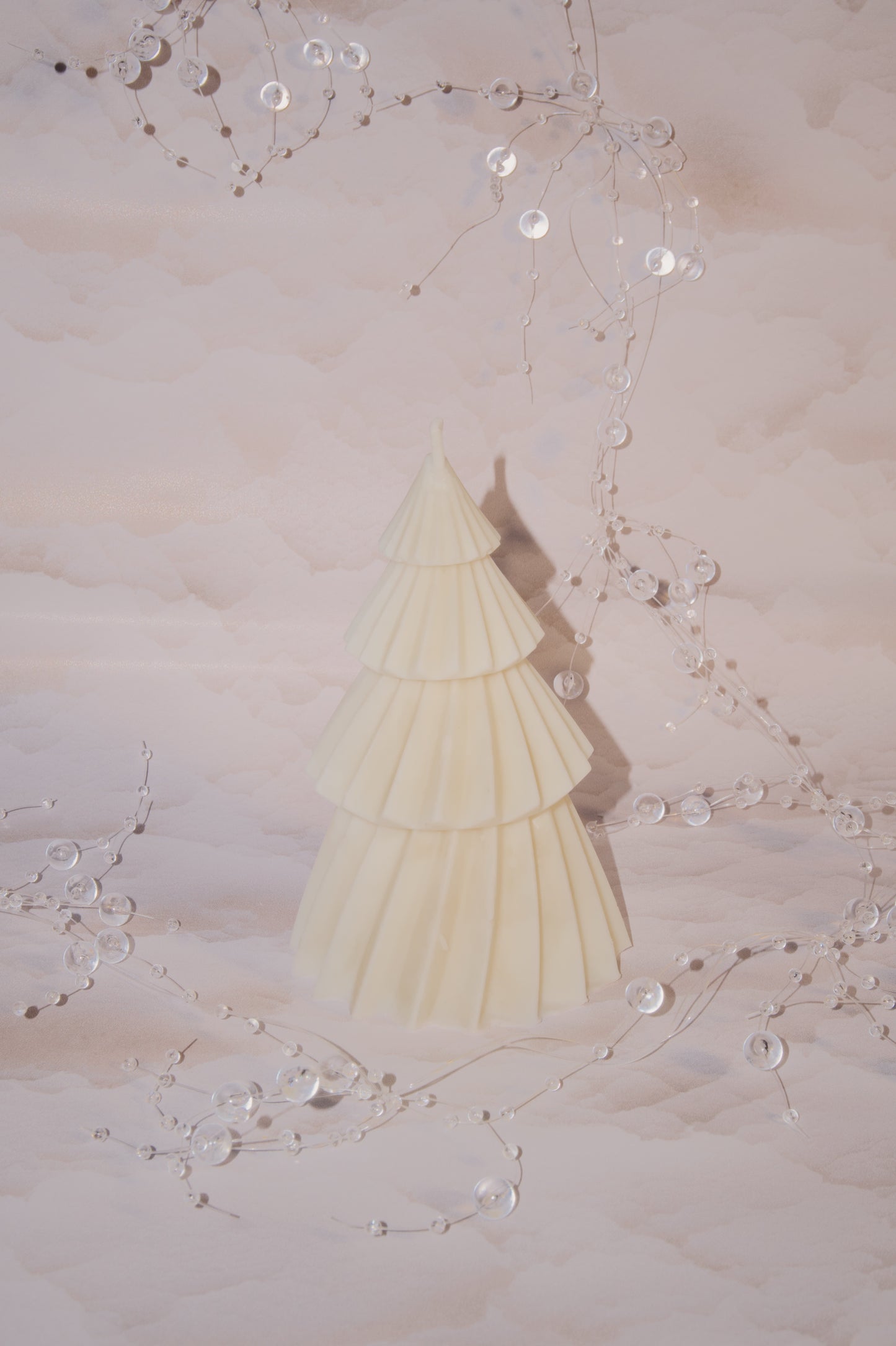 Candela Albero di Natale - Bianca