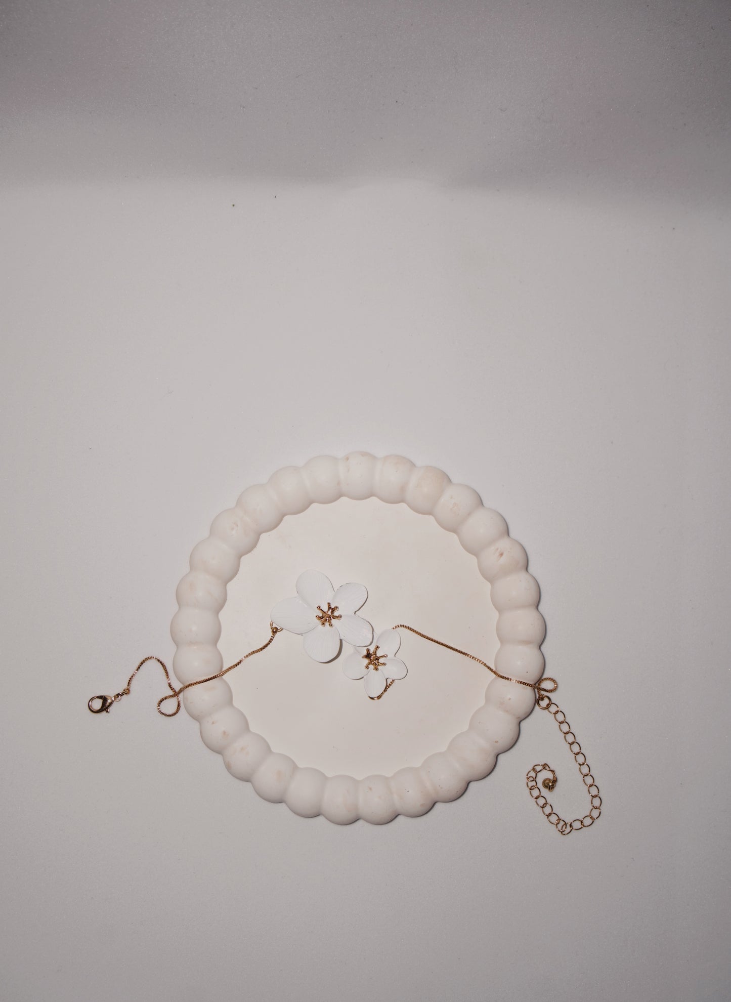 Vassoio Bubble Effetto Marmo - Bianco e Beige