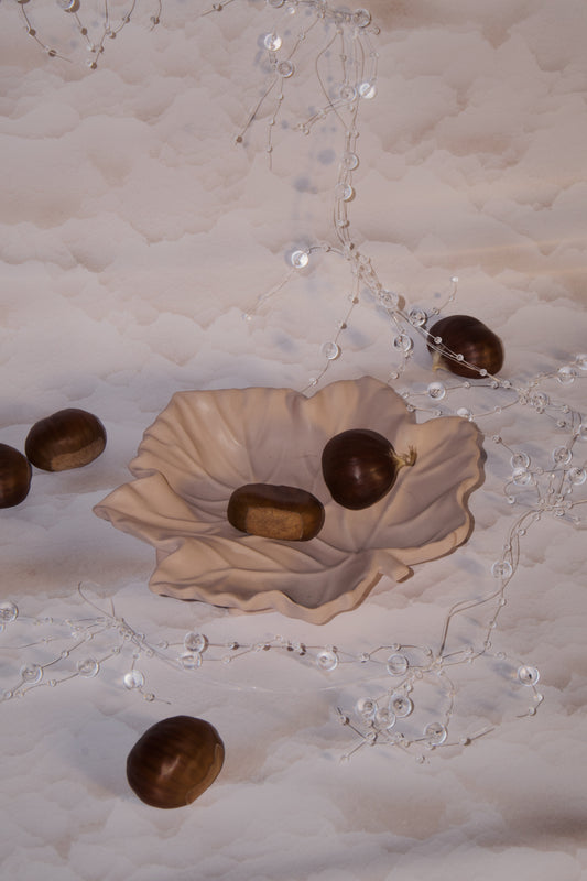 Vassoio Foglia - Rosa Antico