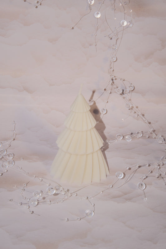 Candela Albero di Natale Piccolo - Bianco