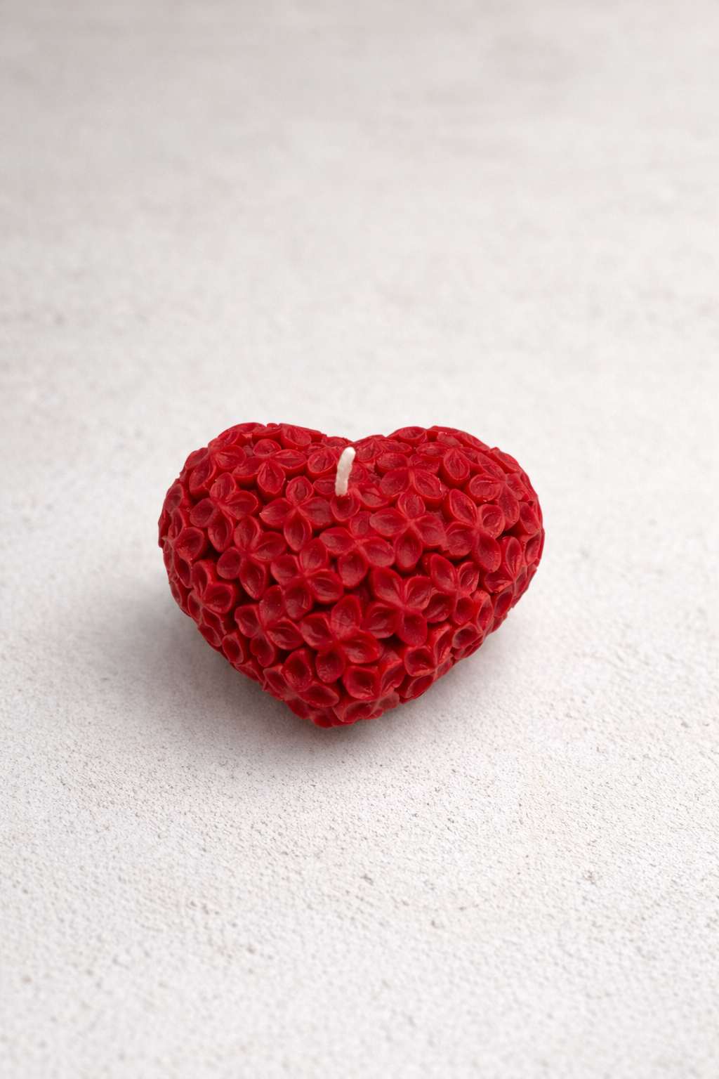 Candela Cuore Rosso Floreale San Valentino