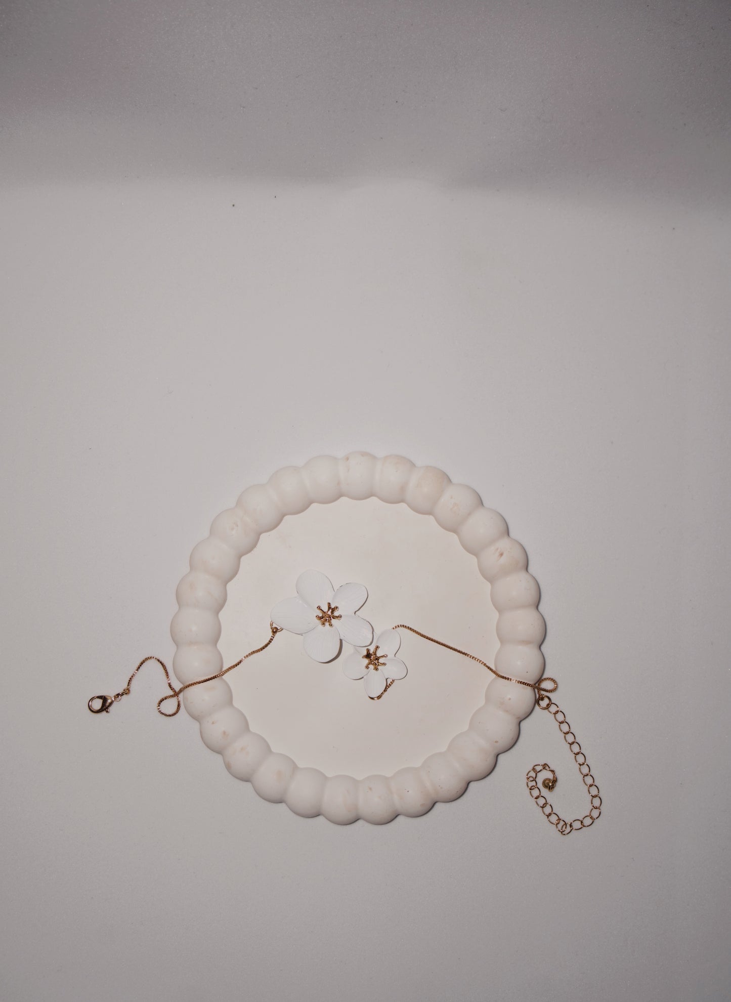 Vassoio Bubble Effetto Marmo - Bianco e Beige