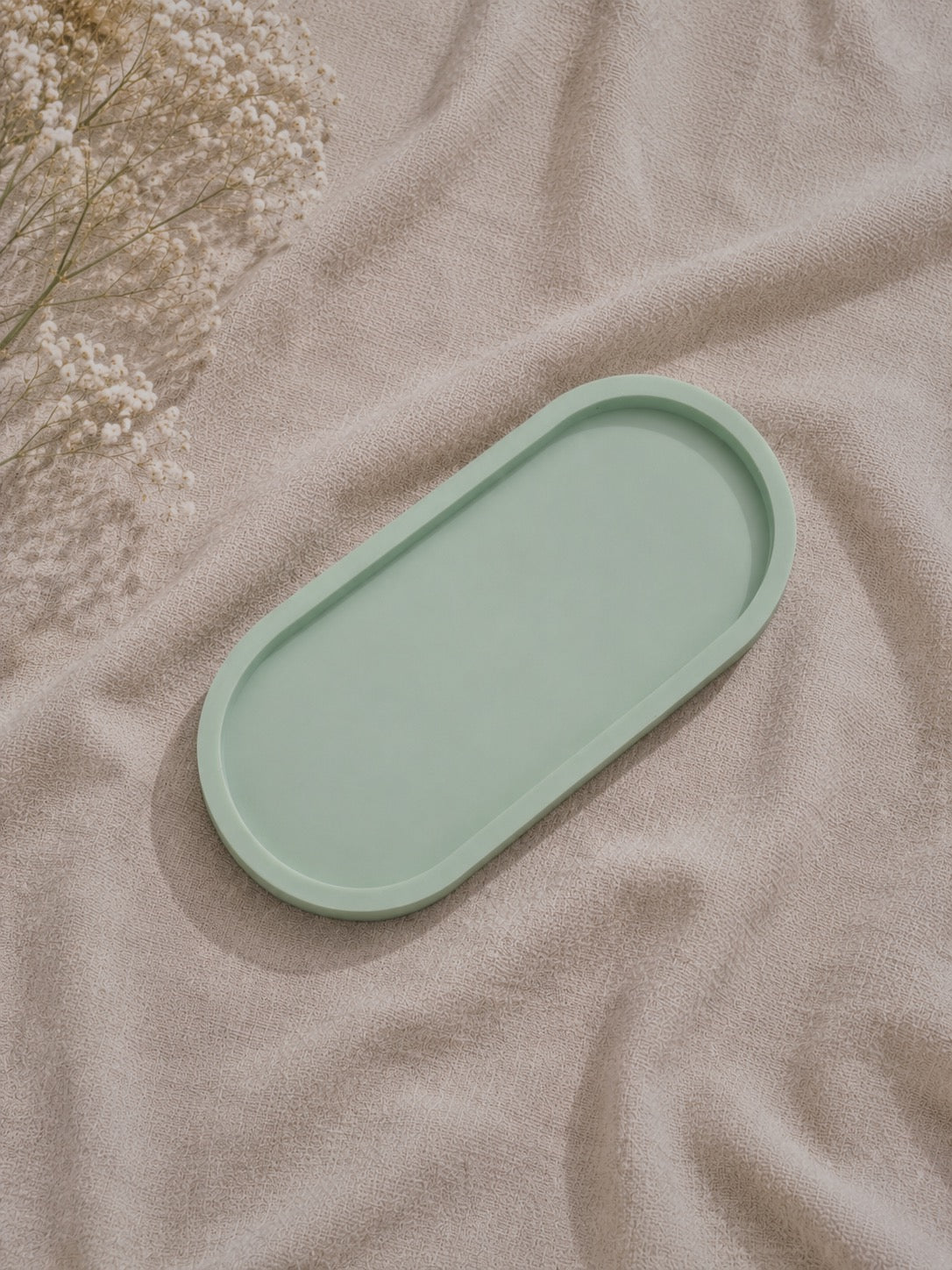 Vassoio Ovale Piccolo - Verde Pastello