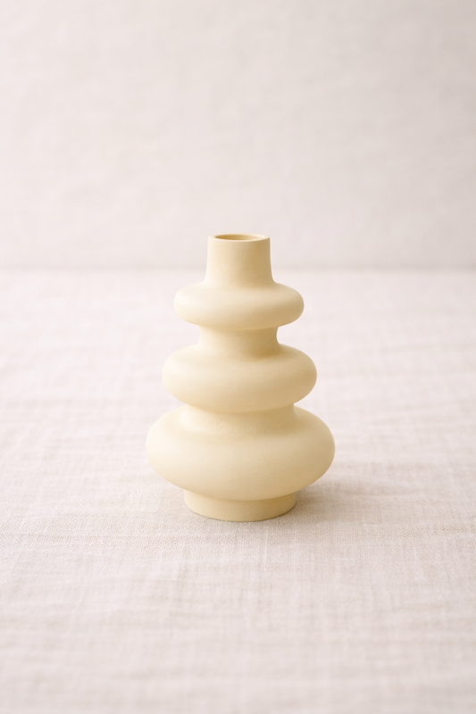 Vasetto a Spirale - Giallo Pastello